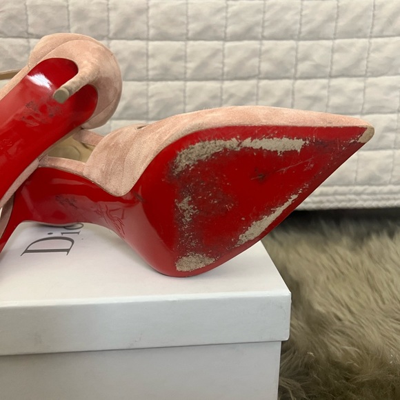 SOLD‼️Christian Louboutin pink suede heel- 42 - Picture 8 of 14